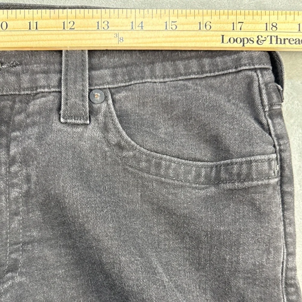 True Religion Jeans Mens 36 Ricky Relaxed Straight Black Faded Denim EUC